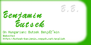 benjamin butsek business card